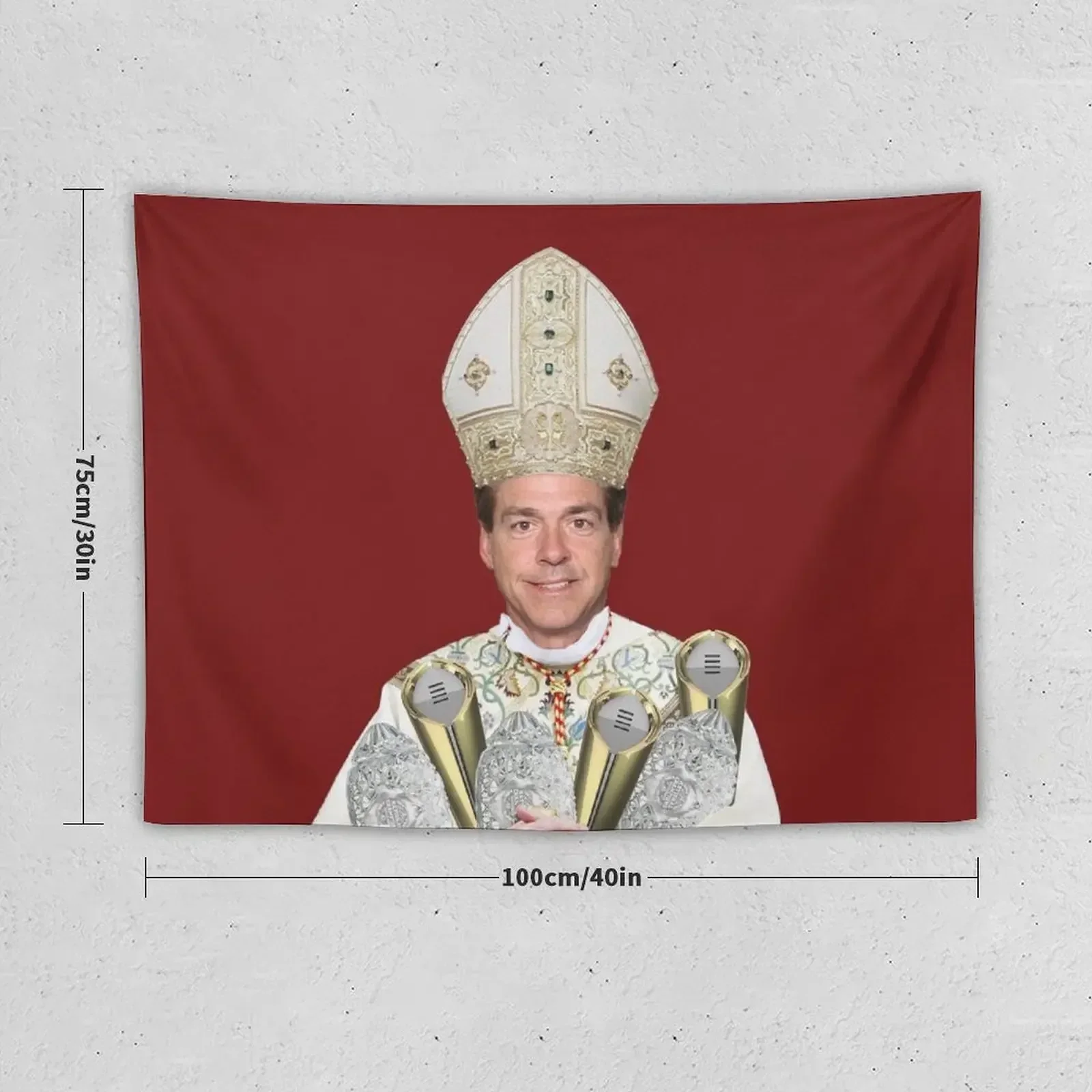 Pope Saban with Trophies Tapestry Things To Decorate The Room Aesthetic Room Decor Wall Hanging Decor Tapestry