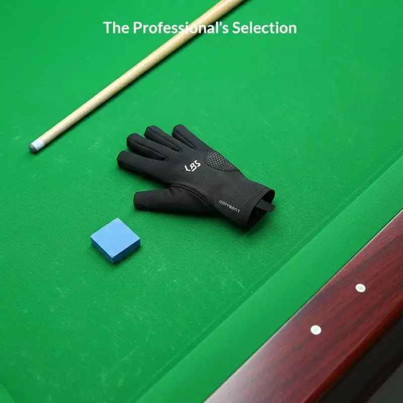 1PC Left Right Hand Billiard Gloves Open Three Finger Non-Slip Wear Resistant Snooker Pool Gloves Billiard Training Glove