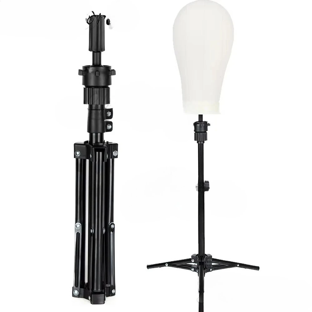 

Wig Head Stand - Adjustable Mannequin Head Stand - Wig Stand Tripod for Cosmetology Hairdressing Training (Head Not Included)