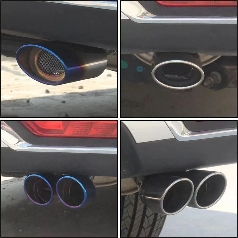 For Great Wall Haval DARGO Large Diameter Exhaust Pipe Silencer Carbon Fiber Tail Throat Decoration Exhaust Pipe Tail Pipes