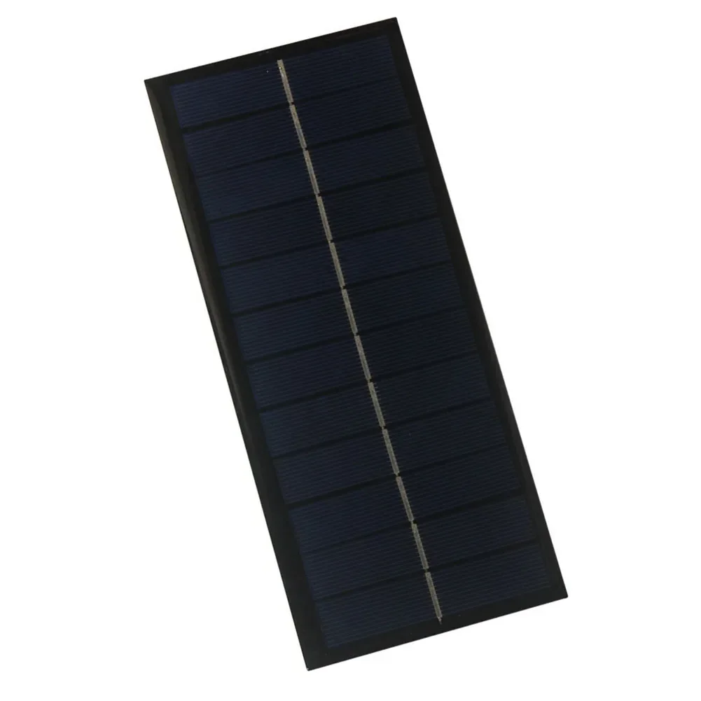 Panel solar para iluminación de jardín, potencia de 2,5 W con voltaje de 12 V y 6 V, tamaño compacto, módulo solar exterior eficiente de polisilicio
