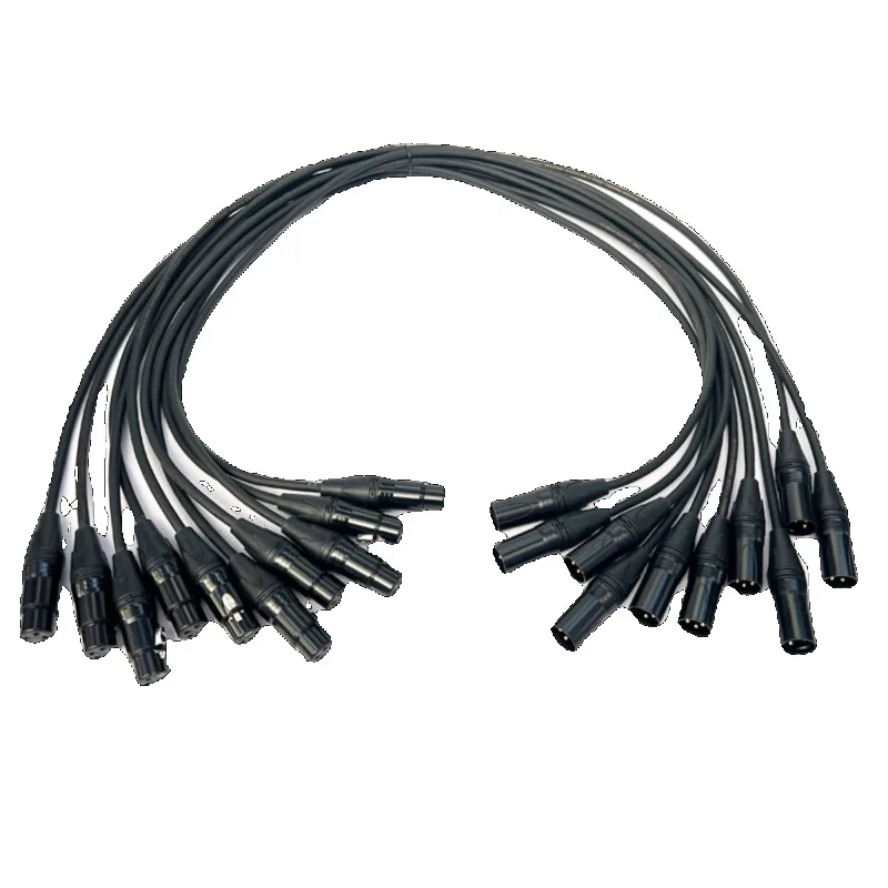 3‑Pin XLR DMX512 Signal Cable Male Female Wire for Stage Beam Light Amplifier Microphone Audio Connection