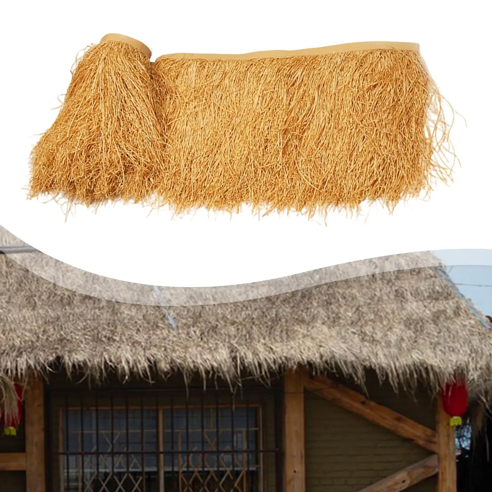 

Искусственный соломенный навес-беседка для бара, реалистичный садовый павильон-укрытие для террас, крыш, бассейнов и зон отдыха у бассейна