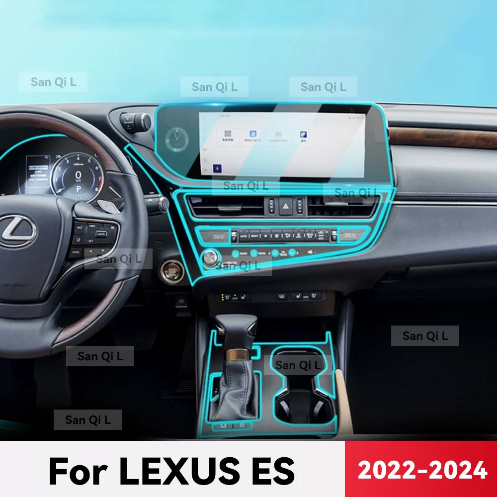 

Transparent TPU For LEXUS ES 2022 2023 2024 Car Center Console Media Dashboard Navigation Anti-scratch Protector Interior Film