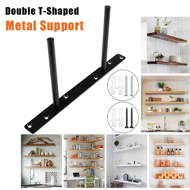 

Сверхмощный плавающий кронштейн для полки, настенный кронштейн Опоры для полок и анкеры | Плавающая фурнитура для полки для декора дома и офиса