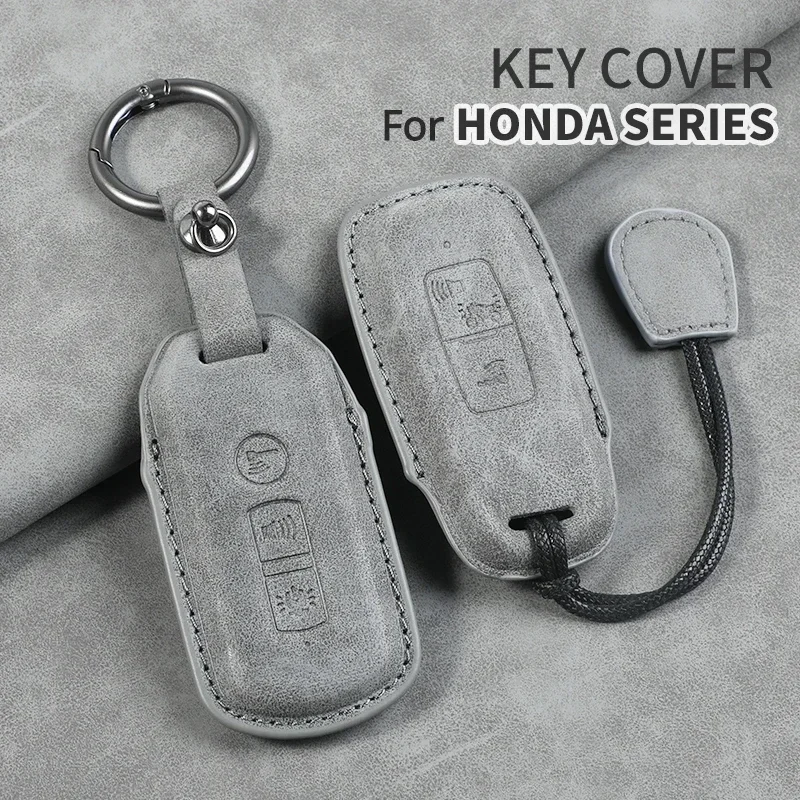 Car Key Cover For Honda SH 125 Forza 350 250 750 ADV 150 X-ADV SH150i SH300 150 PCX 125 Leather Car Key Case Cover Keychain