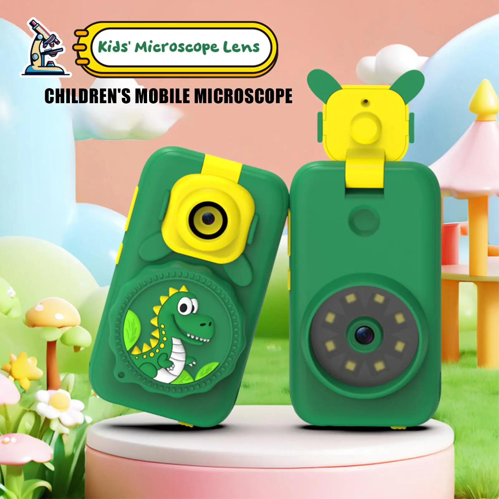 Microscópio digital portátil multifuncional, gravador de fotos hd, lupa de insetos biológicos para crianças, presente