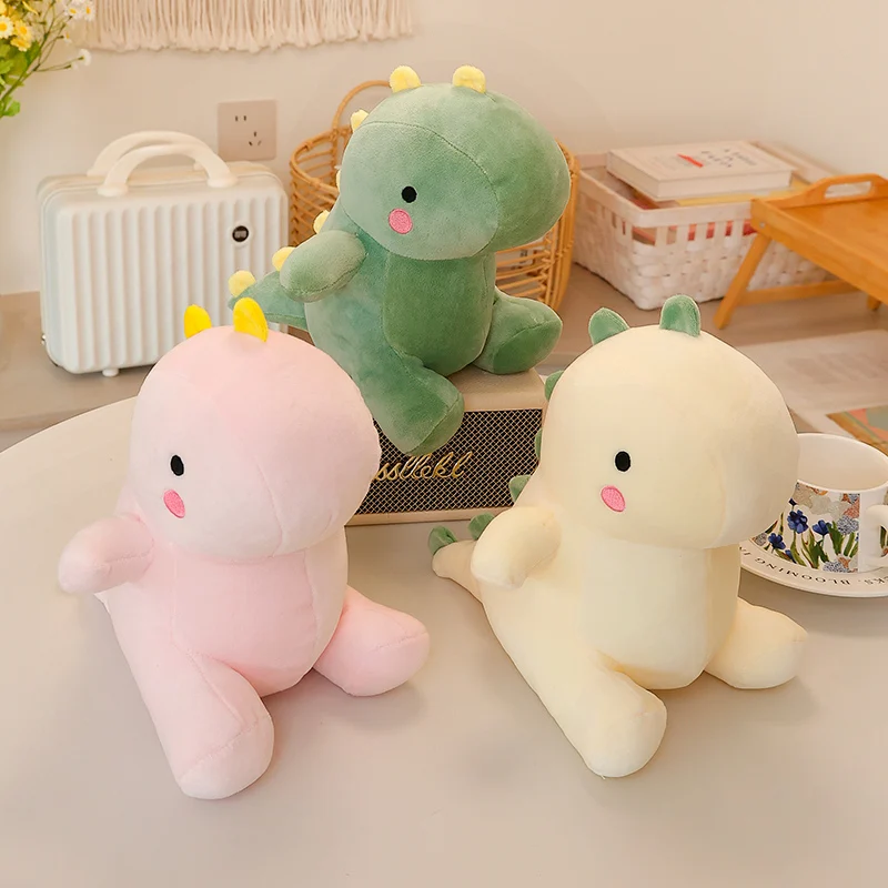 22cm Super Soft Cute Dinosaur Plush Doll Cartoon Stuffed Animal Dino Toy Sleep Hug Doll