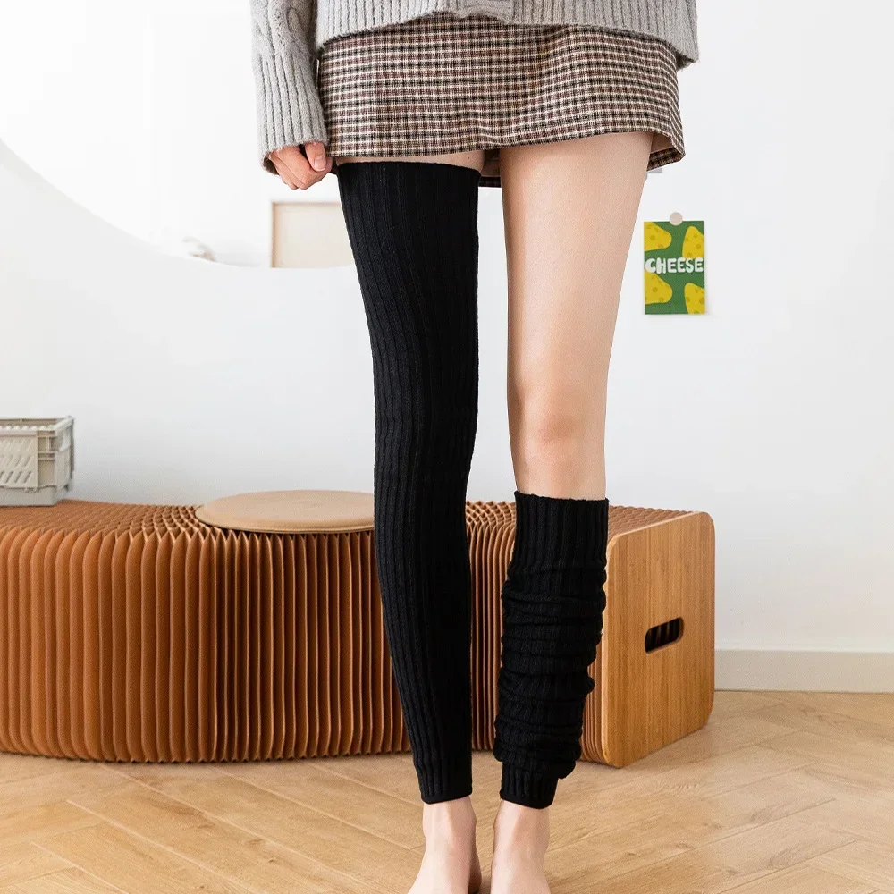 70 cm Verdicken Verlängern Oberschenkel Socken Bein Ärmel Lange Rohr Über Knie Flor frauen Socken Herbst Winter Leggings Yoga socken