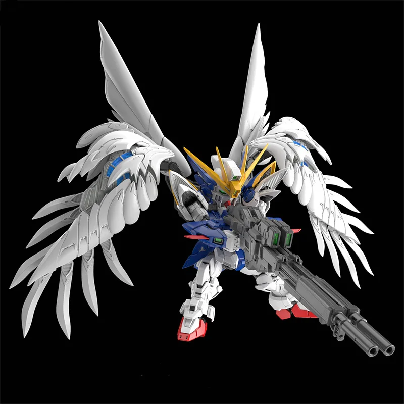 Bandai Original MGSD XXXG-00W0 WING GUNDAM ZERO EW Anime Action Figure Assembled Model Kit Robot Collection Toy Gift forChildren