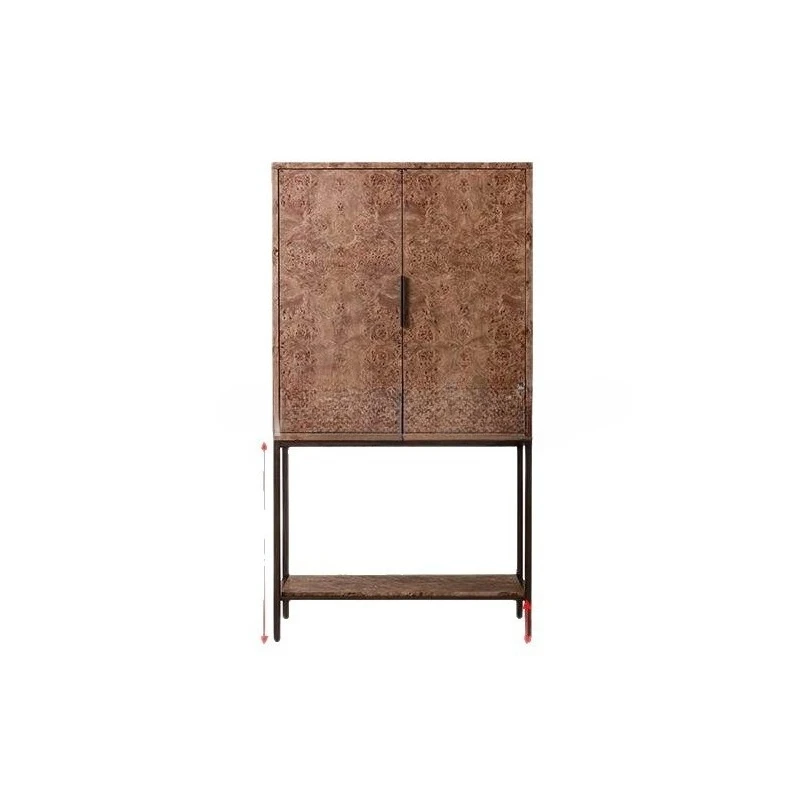 

American country wine cabinet living room 2026 new wall tree tumor skin cabinet French retro dining side cabinet