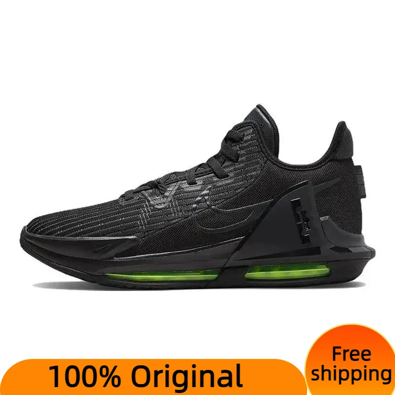 

Nike LeBron Witness 6 Black Fluorescent Yellow Sneakers shoes DC8994-004