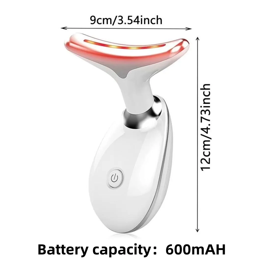 جهاز تهتز للرقبة هدية تجميلية، مدلك بشرة الرقبة والوجه، مجموعة واحدة من شحن USB محمول، أداة تدليك الوجه