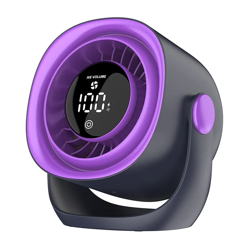 مروحة مكتبية جديدة لعام 2025، مروحة دوران هواء صامتة صغيرة للطلاب، مروحة توربو عالية السرعة