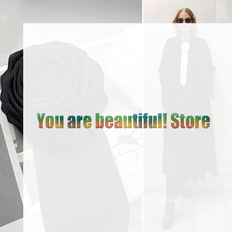 Fashion Retro Rose Bow Tie Black Flower Brooch Mourning Brooch Women Suit Shirt Corsage Clothes Collar Pins Jewelry
