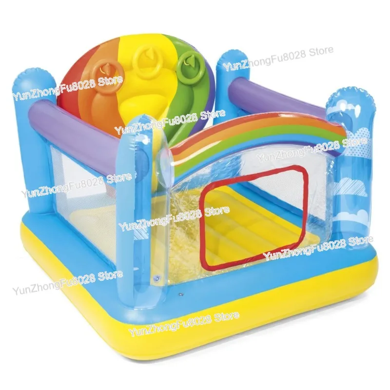 Inflatable Castle Thickened Household Rainbow Trampoline Amusement Inflatable Indoor Castle