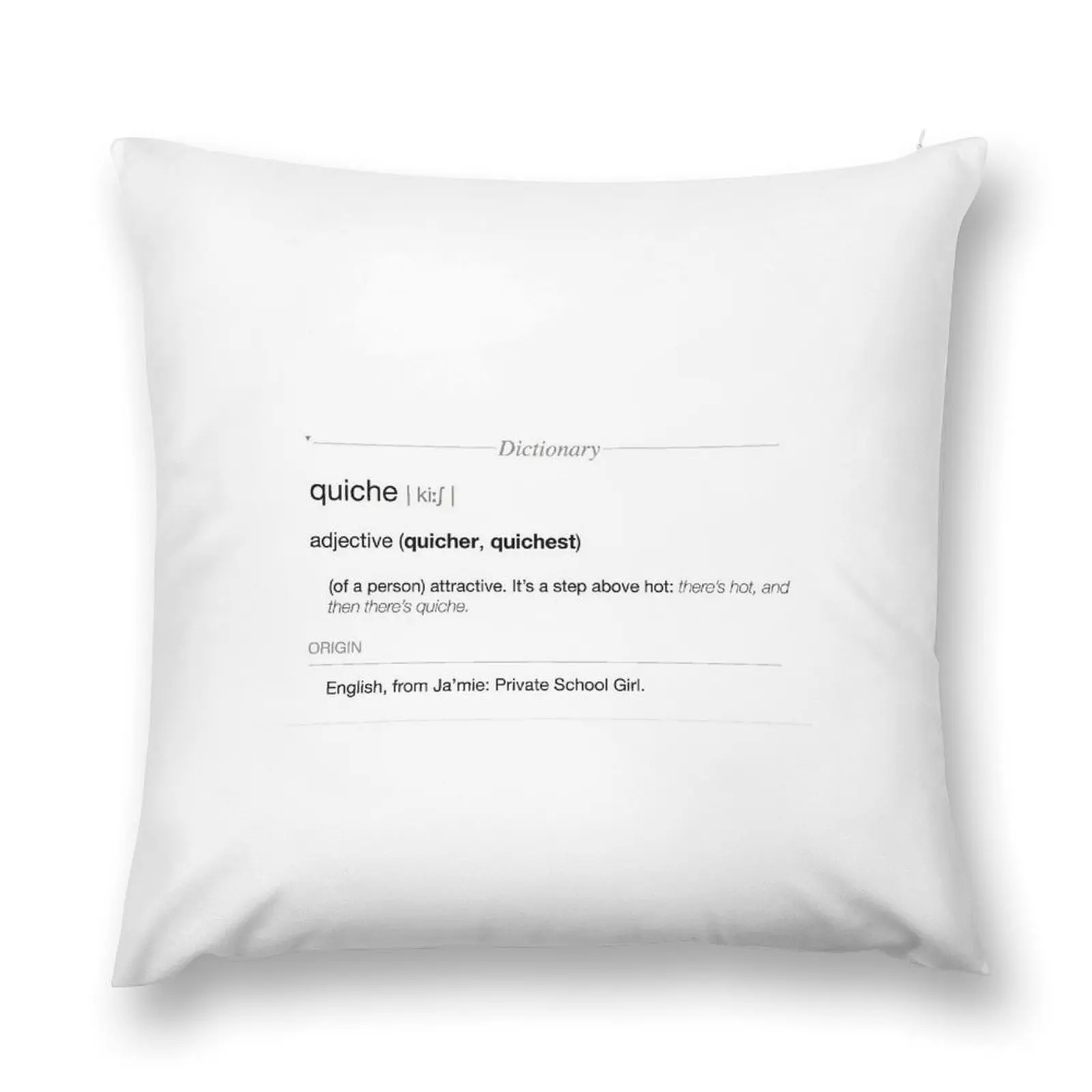 

Ja'mie King: Quiche Definition Throw Pillow Covers For Sofas Decorative Cushion Cover Cushions pillow