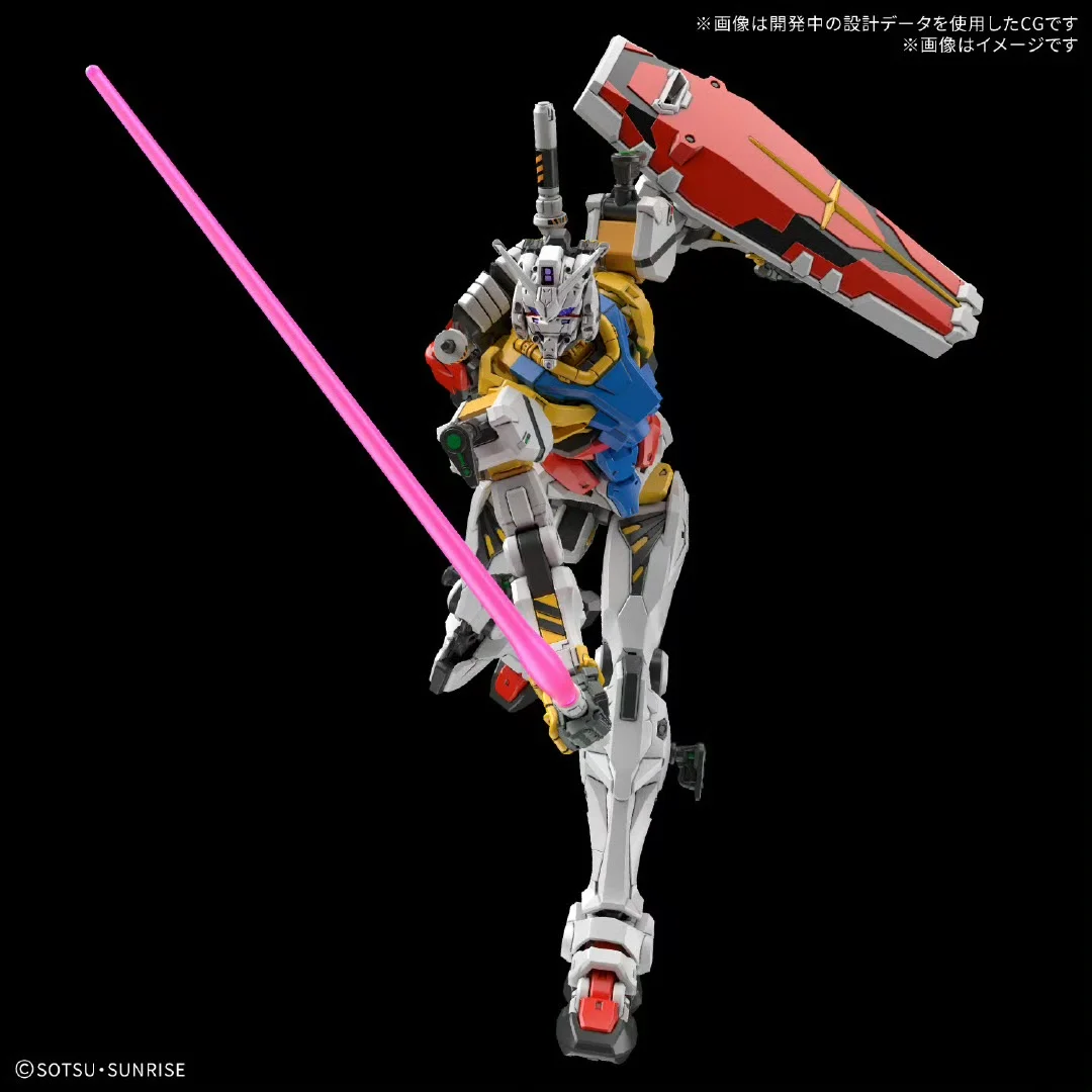 Bandai original hg gquuuuuux RX-78-02 branco gundam ação anime figuras montagem modelo coleção presente crianças brinquedos
