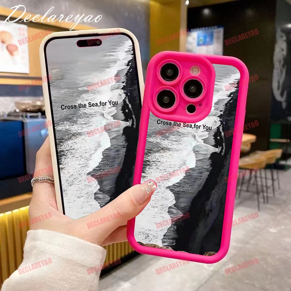 DECLAREYAO Soft Light Slim Matte TPU Covers Untuk iPhone 15 X Xs Max XR 6 S 7 8 SE 3 2020 2022 17 Pro Air 16 Case Cover Shockproof