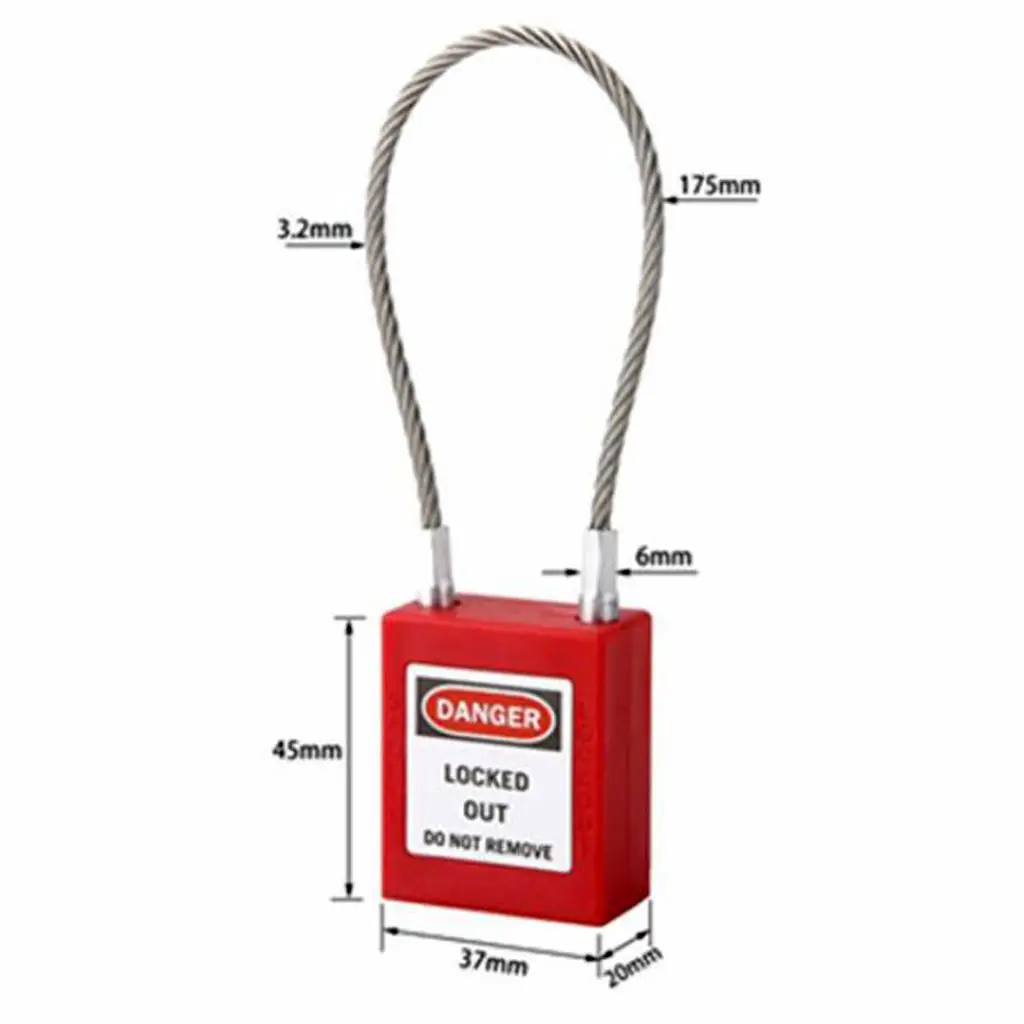 Rewritable Safety Lockout Padlock High Temperature Resistant Lock for Warehouse Sliding Gate Lock
