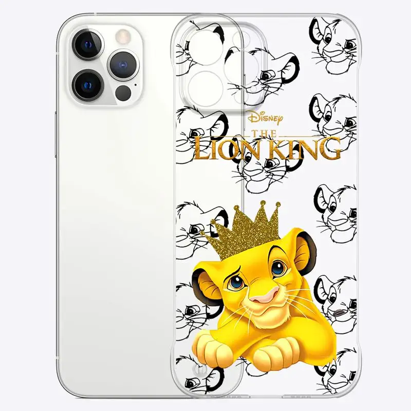 The King Lion Simba Animaton phone case for Apple iphone 16 15 pro max cases 11 16plus 12 14 13 borderless cooling clear fundas