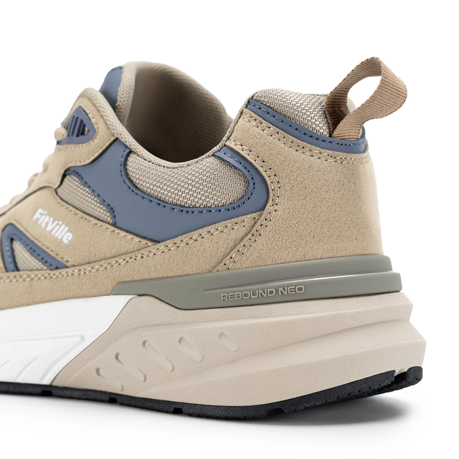 Fitville Walkingschuhe Extra Breite Casual Herren-Sneaker mit Gewölbestütze Sportschuhe für Männer zur Linderung von Plantarfasziitis – Detail 12