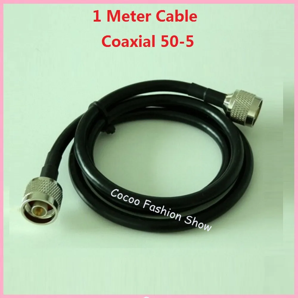 

ZQTMAX 1m 50-5 Coaxial Cable 50ohm for Mobile Signal Booster and Power Splitter/Feeder, cavity/power splitter connection line