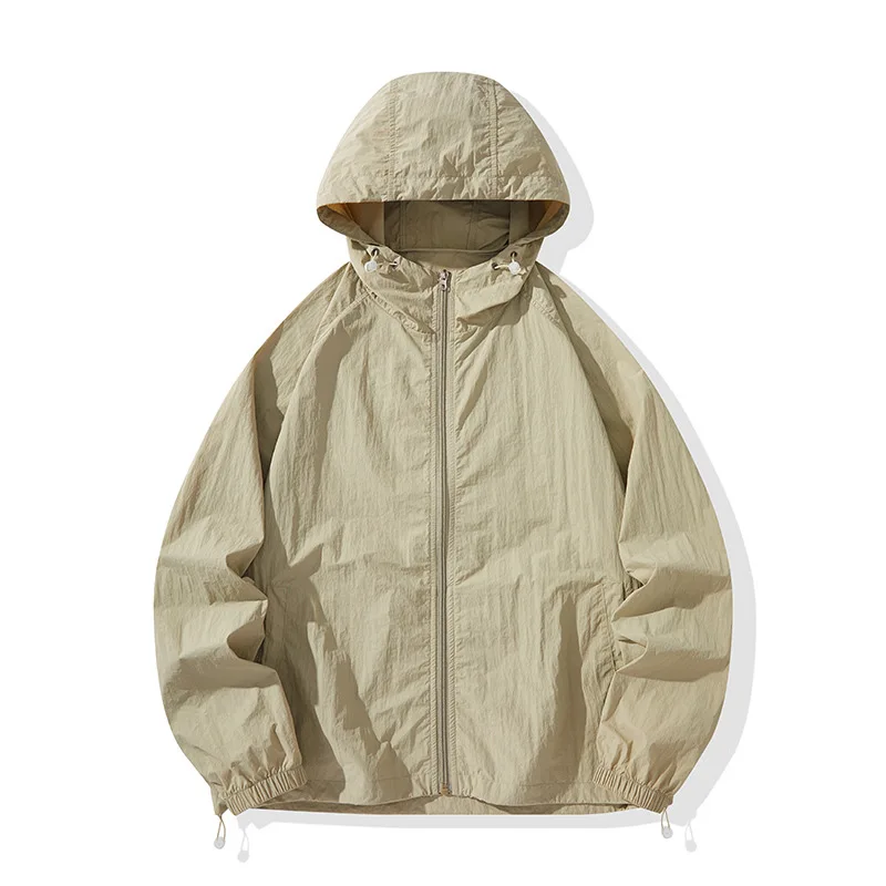 

New Summer Thin Line Hooded Sun Protection Clothing Long-sleeved Sports Outdoor Men