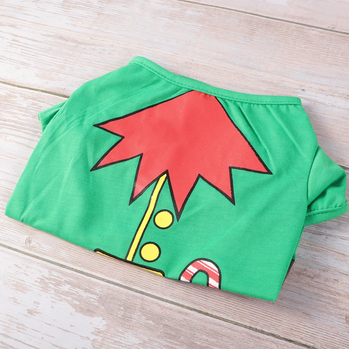 

Christmas Elf Design Dog Clothes Size L Stylish Holiday Puppy Costume Party Clothes for Small Dogs Outdoor Photo Taking