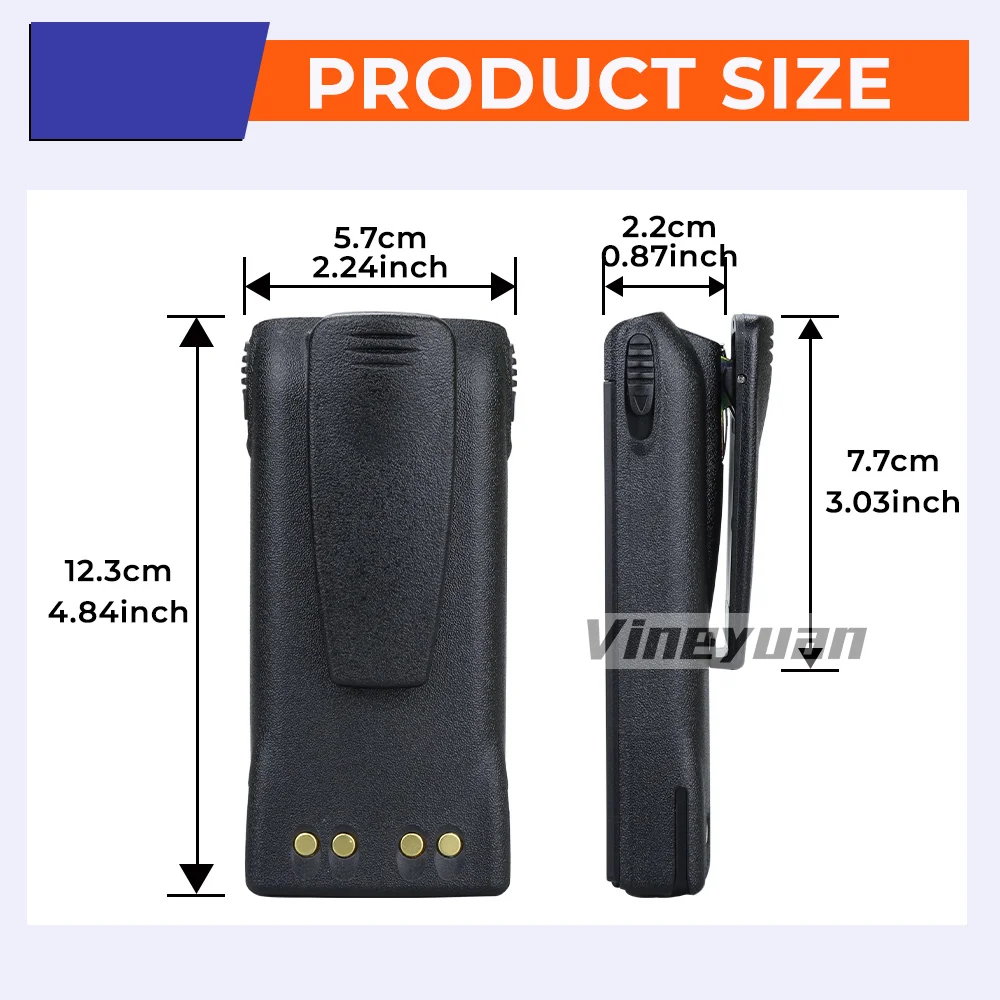 PMNN4157 2100mAh Rechargeable NI-MH Battery for Motorola GP328 GP338 GP340 PTX760 MTX850 HT1500 HT1250 LS PRO7150 Two-way Radio