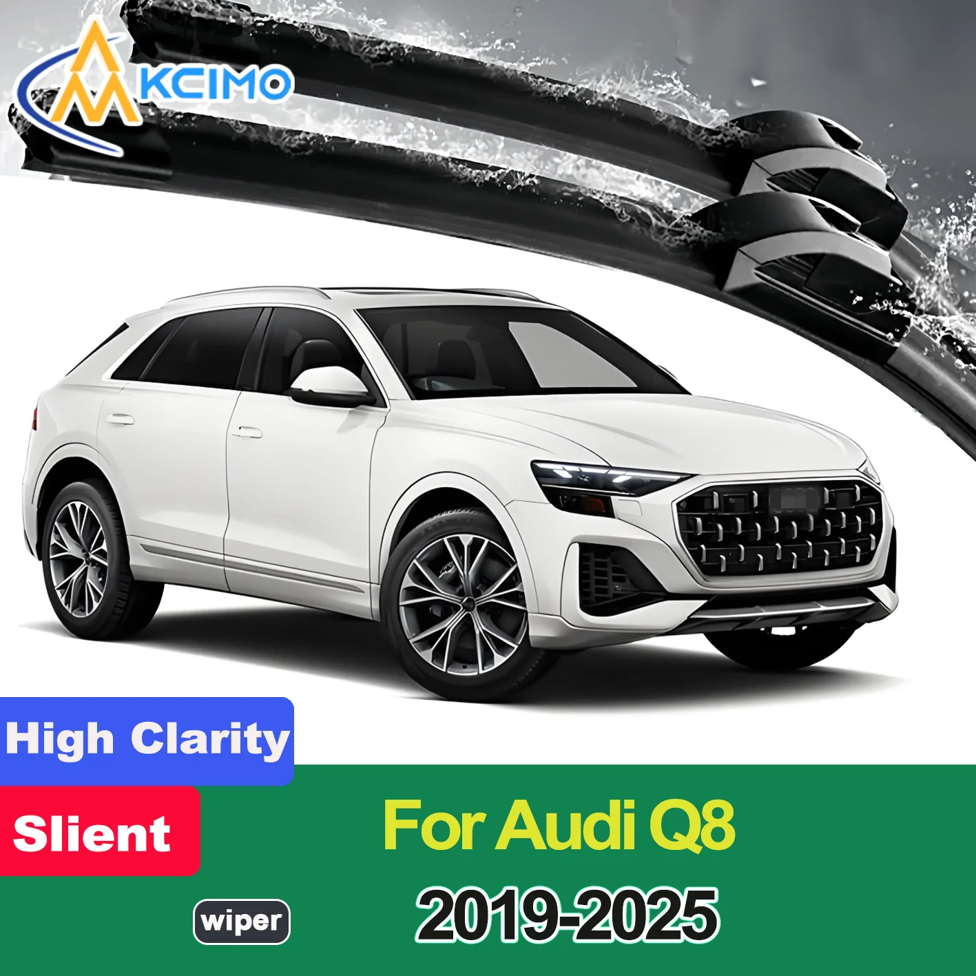 

2PCS New Front Windshield Wiper Blade for Audi Q8 2019-2025 RS Q8 Front Windshield Auto Wipers Blade Accessories 2025 2024 2023