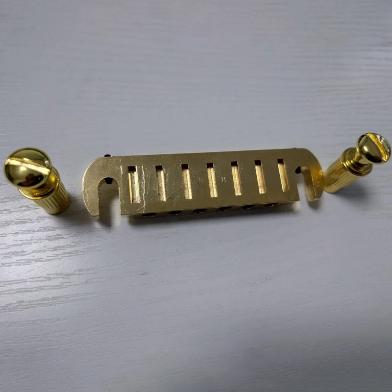 Wk WOGT3 Tailpiece Bridge for LP Guitar Adjustable Wraparound Guitar Parts Cover Colour Gold/Black/Chrome