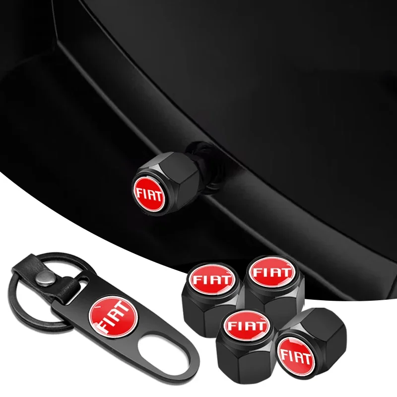 Car Wheel Tire Valve Stems Caps with car Keychain keyrings For Fiat Skoda Peugeot Citroen LEXUS Infiniti Dacia Tesla Land Rover