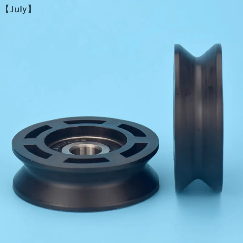 10*50*16mm Planar Wheel Nylon Pulley POM Roller Ball Bearing Pulley Bearing Wheel Sliding Conveyor Wheel