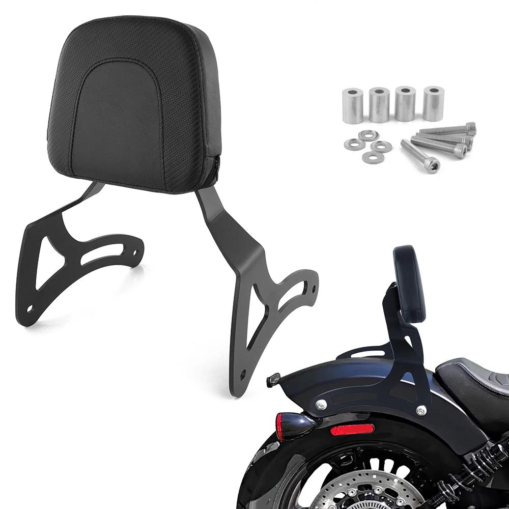 

Motorcycle Driver Backrest Support Rider Sissy Bar Fit For Indian Scout 2025+ Seat Back Rest Rear Back Cushion Pad Driver Rider