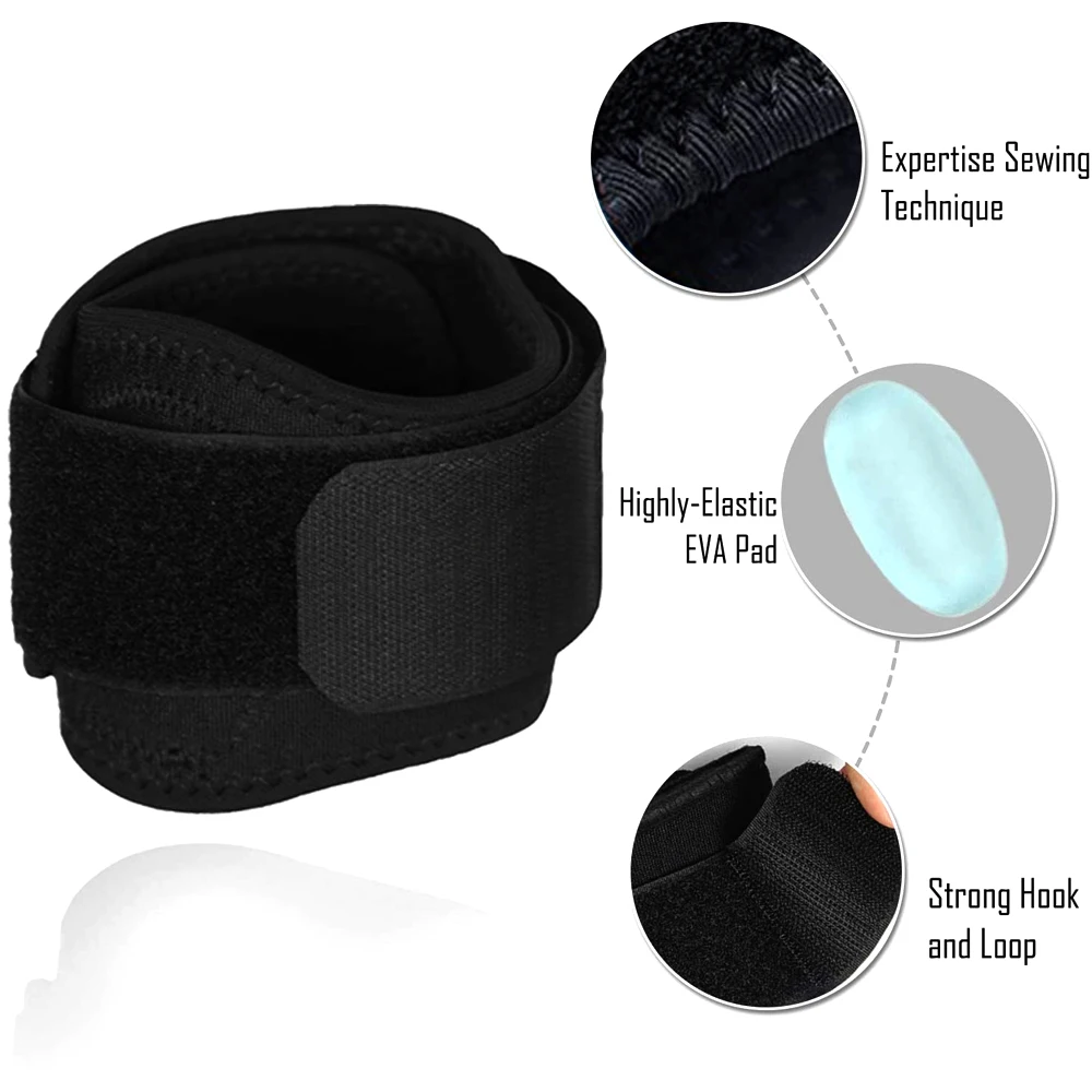 Tennis Elbow Brace for Forearm Tension Relief, Elbow Support Arm Straps Compression Pad, Pressure Bands for Tendonitis Strains