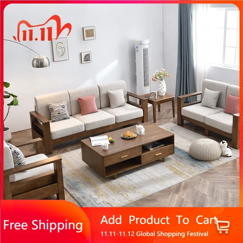 

Reception Italian Living Room Sofas Minimalist Large Wooden Daybed Lazy Sofas Lounges Armchair Salon Divano Trendy Furniture