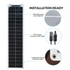 WUZECK  Solar Panel kit 12V 유연한 태양 전지 패널 키트, 50 와트 PV 모듈, 100 와트, 12V, 24V, 태양 케이블 셀, 집 야외 자동차 보트 배터리, 캠핑 여행 5