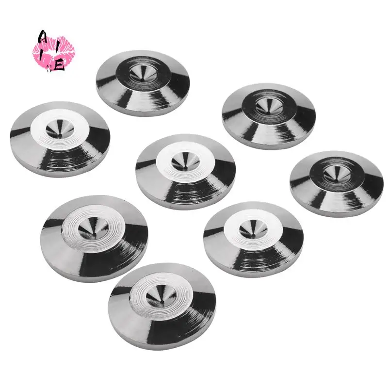 

A11E-8PCS Metal Shockproof Foot Spikes Pads Stands Mats For Speakers CD Players Turntable Amplifier DAC Recorder Feet Pad