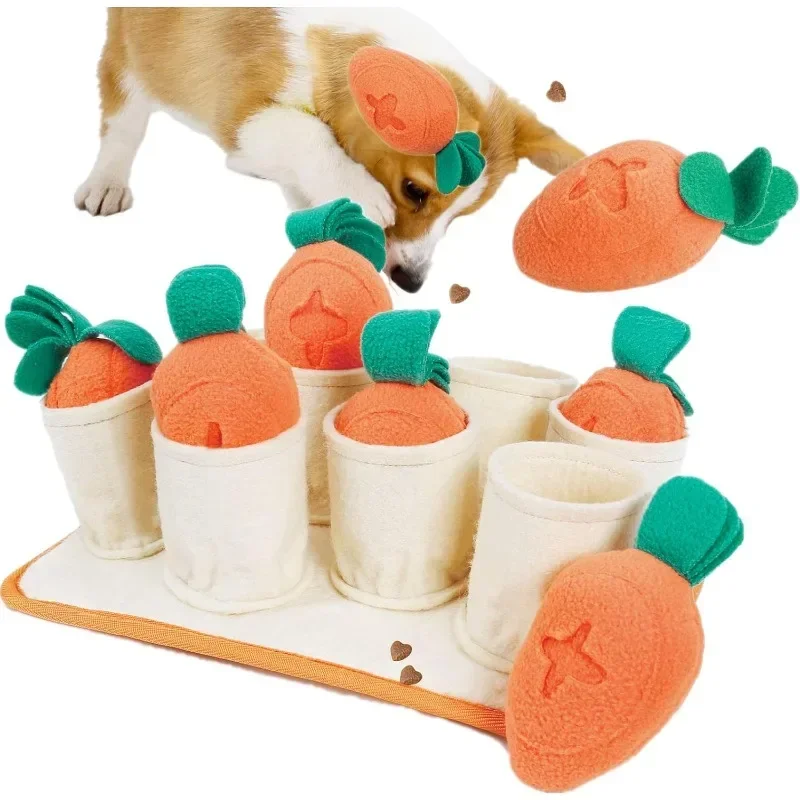 

Dog Puzzle Toys Squeaky Interactive Dog Toys Training Dog's Sense of Smell Improve Digestion Plush Slow Feeder Pet Toys