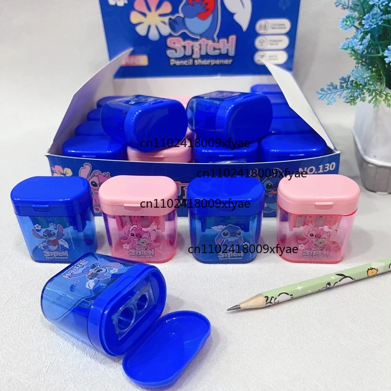 Disney Kawaii Stitch Dubbele Gat Puntenslijper voor Studenten Leuke Lilo Puntenslijper Kinderen Puntenslijper Briefpapier