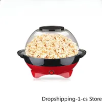 Household Mini Electric Oil-popped Hot Air Popcorn Making Machine Popcorn Maker DIY Oil Sugar Corn Popper Bakeware Removable EU