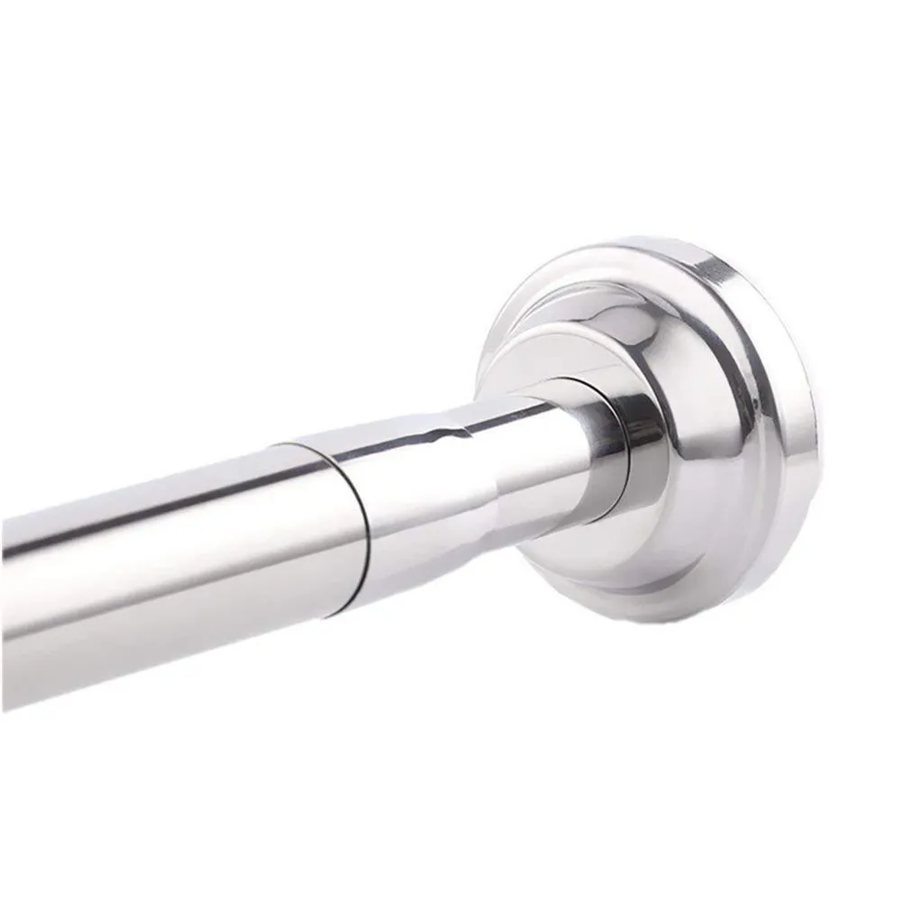 

Telescopic Stainless Steel Tension Rod 50Cm Extendable Clothes Drying Pole for Curtains Doors Windows Wardrobe Hospitals Schools