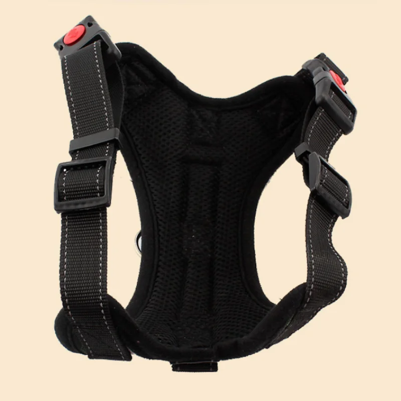 Personalized Nylon Heavy Duty Dog Pet Harness Collar Adjustable Padded Extra Large Medium Small Dog Reflective Harnesses Vest