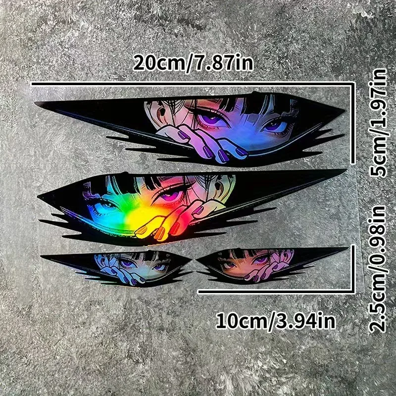 Anime Girl Image Stickers for Motorcycle And Car Decal Vinyl Waterproof Cartoon Poster Full Body Decoration