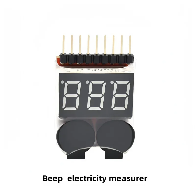 Lithium Battery BB RC Aircraft Low Voltage Alarm Adjustable Electric Display 1-8S Jet Model Lithium Voltage Indicator