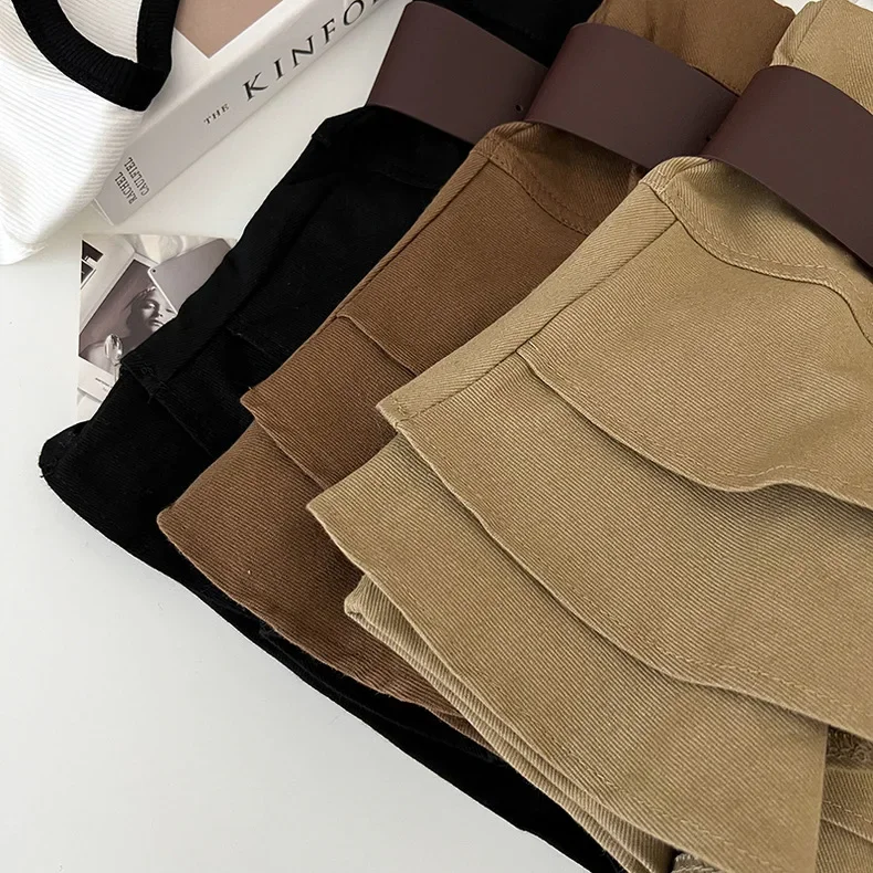 Y2K Low Rise Rock Teen-Girl Tiered Ruffle Minirock mit Gürtel Kurzer Skort Minirock Damen E-Girl 90er Jahre Outfit