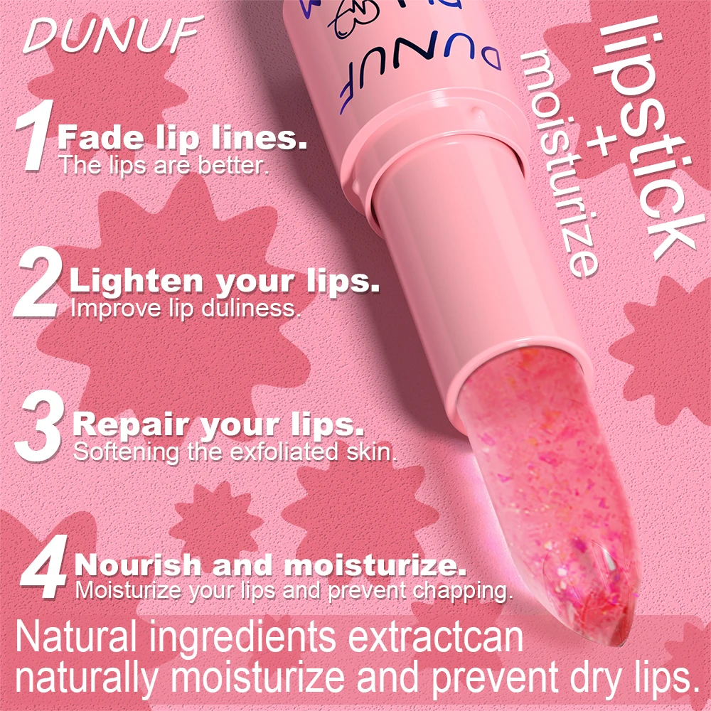 DUNUF PH Lippenbalsem Hydraterende Lippenstift Clear Crystal Jelly Lipgloss Spiegel Water Glow Lip Voller Lip Care Make-Up Cosmetica