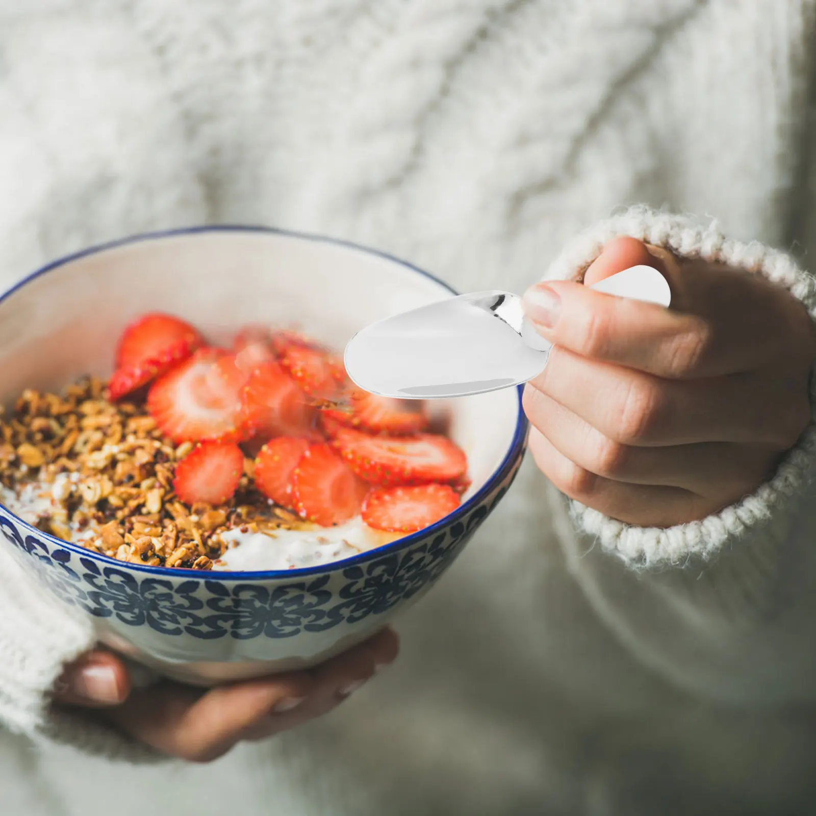 

3Pcs Stainless Steel Short Handle Teaware Spoon Accessories for Afternoon Tea Parties Gatherings Multifunctional