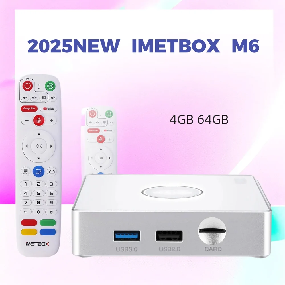 IMETBOX M6 TV Box 4GB 64GB with Vioce Control Wifi 6 8k HD Smart TB TV Box HOT in Overseas Global Live IPTV 2025